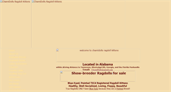Desktop Screenshot of chamidollsragdollkittens.com